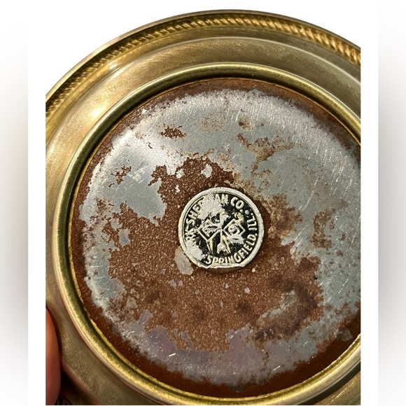 Vintage Victorian Ladies Hand Ring Holder Trinket Brass Dish - Picture 8 of 8